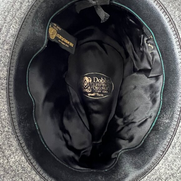 Dobbs Fifth Avenue 100% Wool Hat Vintage, Gray, Size 7 1/8, Great Look! - Picture 11 of 16